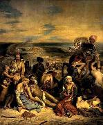 Eugene Delacroix Massacre at Chios France oil painting artist